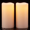 Wondise Solar Powered Candles IP65 Outdoor Waterproof Rechargeable LED Candles