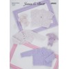 James Brett Double Knit Knitting Pattern Baby Lace Detail Cardigans