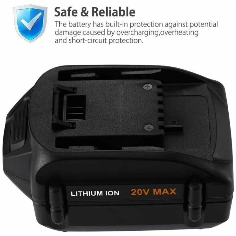WORX 2pack For WORX 20V MAX Extend Lithium Battery 20