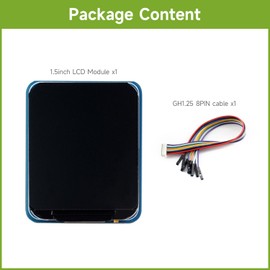 Waveshare 1.5inch LCD Display Module, IPS Panel, Rounded Corners, 240×280 Resolution, SPI Interface, 262K Colors
