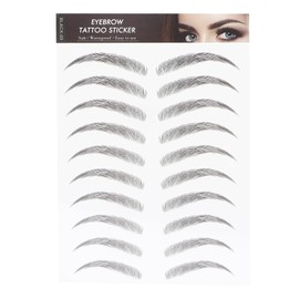 Eyebrow Tattoo Sticker,Long Lasting Eyebrow Transfers Sticker Household Portable Women Eyebrow Tattoo Sticker(BLACK-09)
