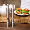TOBEOME 2PCS Manual Salt and Pepper Grinder Set Stainless Steel