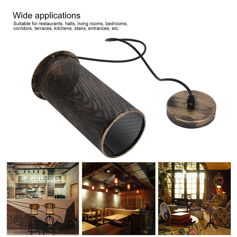 Industrial Style Mesh Lampshade E27 Iron Art Pendant Light Shade