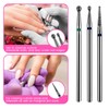 3 Pcs Diamond Ball Bit for Nails Professional Nail Drill