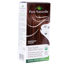 Manas Pure Naturelle Pure Organic Herbal Hair Colour - Natural Hair Dye for Men and Women with 100% Grey Coverage (Mahogany)
