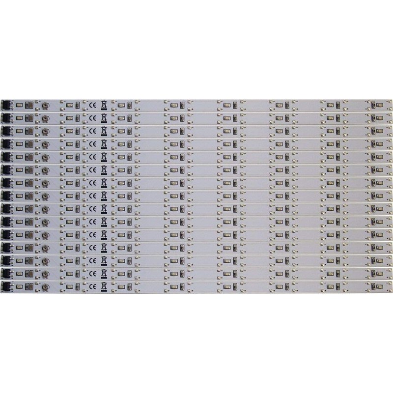 modellbahn-exklusiv LED Economy Set 15x Car Lighting Warm White Track