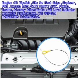 Engine Oil Dipstick, Fits for Ford Edge, Explorer, Flex, Lincoln MKS/MKT/MKX/MKZ, Fusion, Taurus, Mercury Milan/Sable - Oil Level Indicator Assembly Replacement, OE 917-369 BA5Z6750A BA5Z-6750-A
