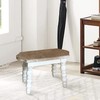 dwellington Wooden Bathroom Farmhouse Step Stool, Wood Foot Stool for