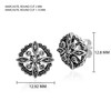 Gemondo 925 Sterling Silver Marcasite Stud Earrings