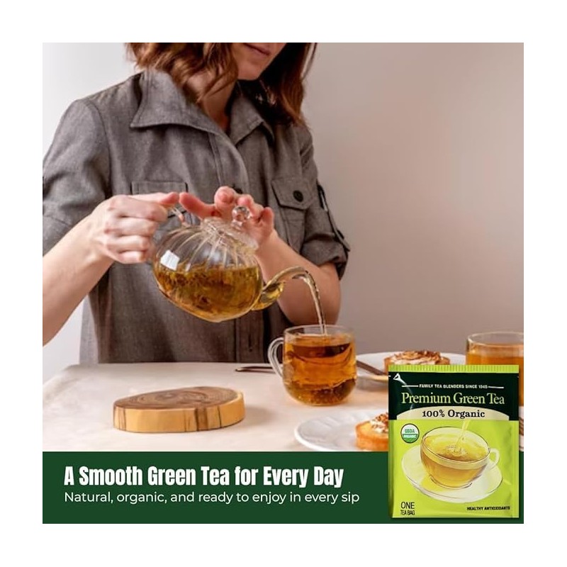 Bigelow Organic Green Tea - 140 Individually Wrapped Tea Bags