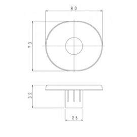 House Tech Soap Holder Off-White [Model Number: MSBN-PT0816]