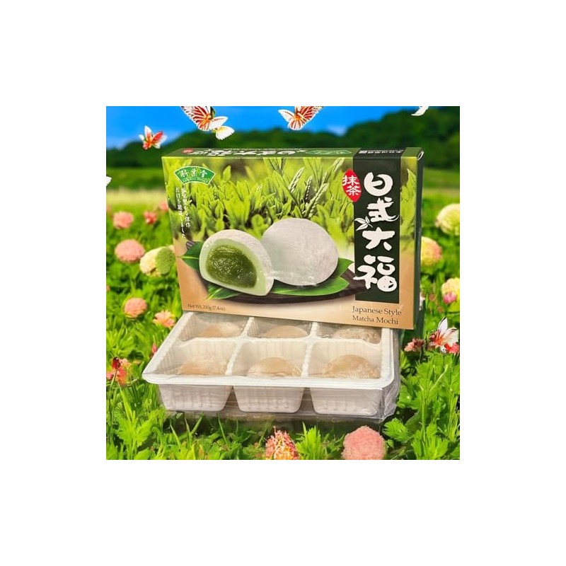 Japanese Mochi Sweet Rice Dessert (1 PACK, MATCHA MOCHI)