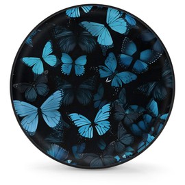 Spare Tire Covers for Trailers, RV Spare Tire Cover, Blue Butterfly Weatherproof Campers Tire Covers Protectors, Camping Trailer Accessories Universal Fit for Trucks Vehicle, 15 in