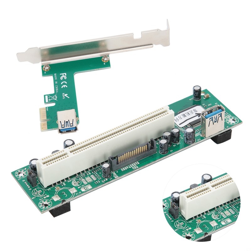 PCIE Express to PCI Adapter Network Card Controller Mini ASM1083