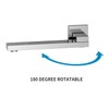 AYIVG Bathroom Chrome Brass Folding Spout Tub Wall Mounted Bathtub