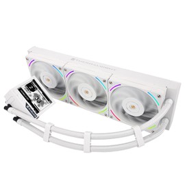 Thermalright Mjolnir Vision 360 ARGB White CPU Water Cooler,3 PWM Fans Water Cooling System with 2000PRM,for AM4/AM5&Intel LGA1851/1700, Magnetic Detachable LCD Screen with 320 * 240 Resolution