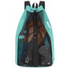 WANDF Swim Bag Mesh Drawstring Backpack Beach Backpack for Swimming,