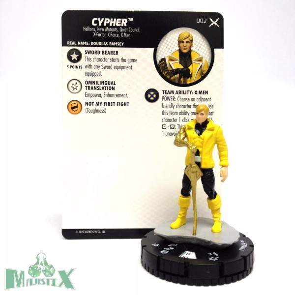WizKids Heroclix X-Men: X of Swords set Cypher #002 Common