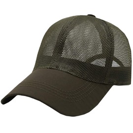 BUZZxSELECTION CAP086 Men's Plain Mesh Cap, Hat, Sports, Running, Stylish