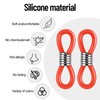 SIGZKK 60 Pcs Eyeglass Chain Ends Loop Holder Silicone Eyeglass