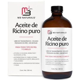 Aceite de Ricino Orgánico 100 Puro 500 ml  Castor Oil para Cabello, Pestañas y Cejas  Crecimiento Capilar y Fortalecimiento  Aceite Corporal y Facial 