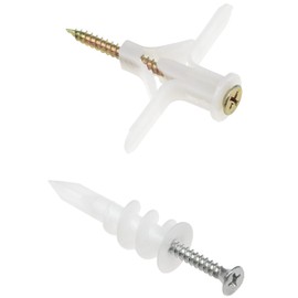 40 Sets of Drywall Anchors,Expansion Plugs and Screws for the Plasterboard Fixation