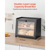 VEVOR Double Layer Bread Box for Kitchen Counter, Large Capacity