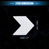 VekAuto 10 Pcs Reflective Stickers, Arrow Shape Universal for Cars
