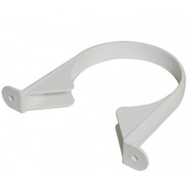 FLOPLAST 110mm Soil Pipe Clip White - Bag of 2
