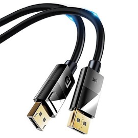 XMUXI 8K Display Port Cable 1.4 (8K@60Hz,4K@144Hz,2K@165Hz,32.4Gbps) DP to DP Cable Ultra High Speed for Laptop PC TV Gaming Monitor (1 Meters)