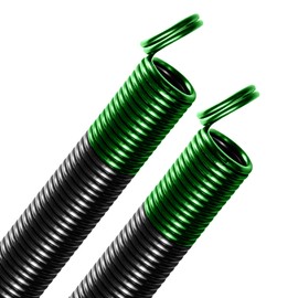 120 lb. Heavy-Duty Double-Looped Garage Door Extension Spring (2-Pack) - Green | Springs for Overhead Garage Door Hardware Repair | Minimum 30,000 Cycles for 7' Feet Garage Door Door