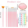 21 Pcs Nail Art Tools Set 1 Pcs Resin Nail