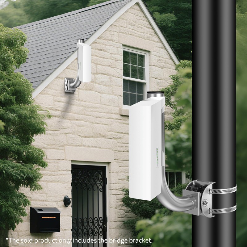 ZT-NET ZT-NET Universal Wireless Bridge Bracket Mount, Pole and Wall-Mounted
