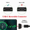 NFHK 2pcs/lot USB 2.0 B Female to Type C Male