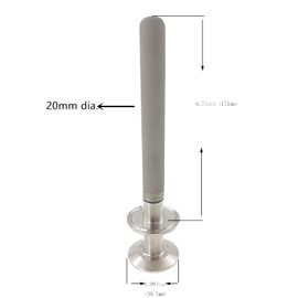 JOWIN 1.5" Tri Clamp to 1.5" Tri Clamp Diffusion Carbonation Stone 0.22 Micron 6 inch Length with Spare O-Rings