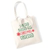 Flox Creative Stressed blessed and christmas obsessed tote bag