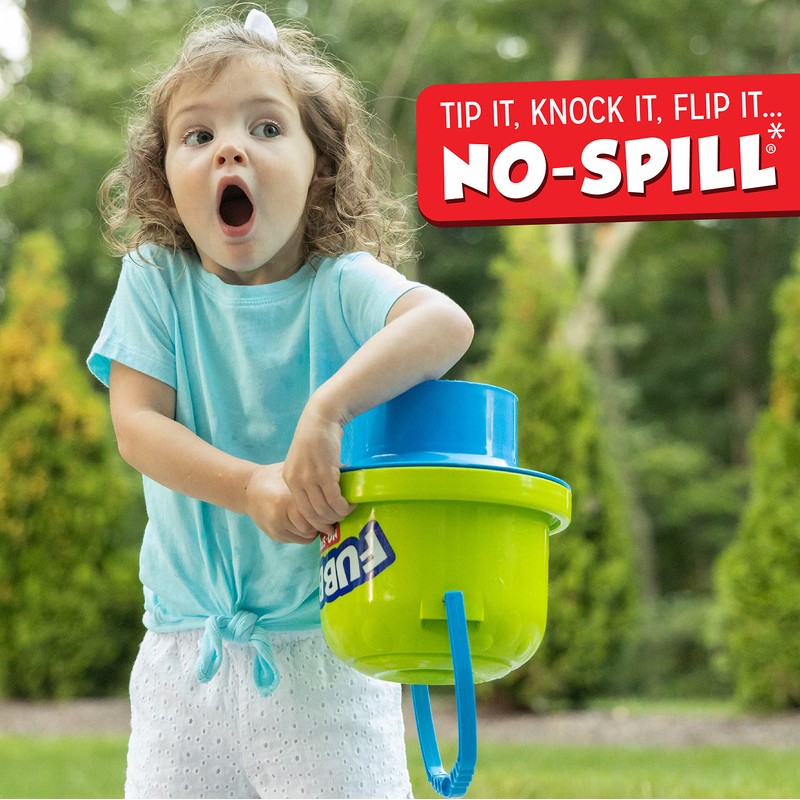Fubbles Bubbles No-Spill Big Bubble Bucket | Bubbles for Toddlers