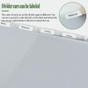 Koqye Binder Dividers with Pockets - 8 Plastic Dividers for