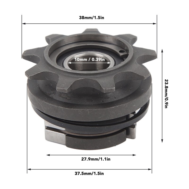 Folding Bike Flywheel 9T Single Speed 90 Click 10mm Hole