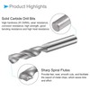 CoCud Solid Carbide Drill Bits, 6.15mm Diameter, K35 Tungsten Carbide