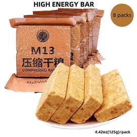 Sustenance for Survival/energy supplement bar，Multi-flavor combination, suitable for outdoor survival and emergency rescue reserve - Specification: 8 packs