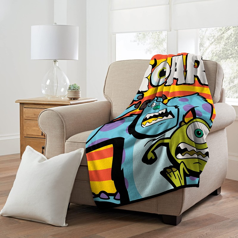 Northwest Monsters Inc Micro Raschel, Manta de 46 x 60
