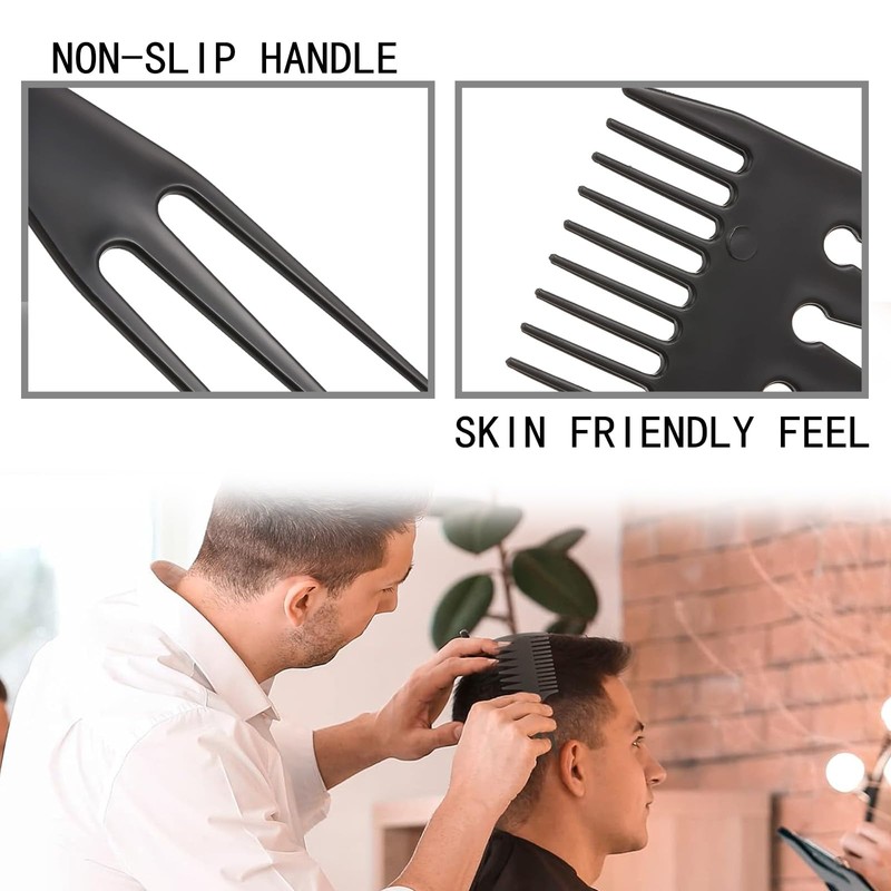 JCUGSBS Barber Comb for Men, Fade, Curved Positioning, Professional Hair