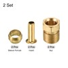 PATIKIL 4mm ID 6mm OD Tube Brass Compression Assortment Kit