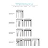Lush Decor Linen Button Farmhouse Valance, 52" W x 18"