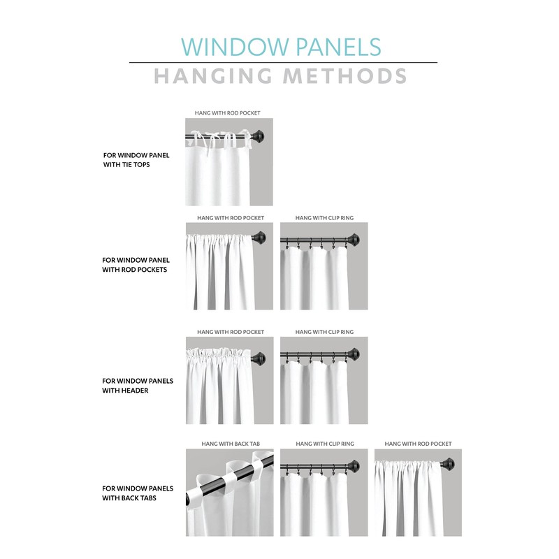 Lush Decor Linen Button Farmhouse Valance, 52" W x 18"