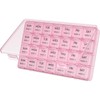 Lifewit Monthly Pill Organiser, 28 Day Tablet Pill Box, Pink,