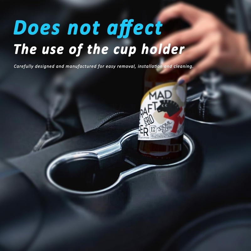 Auovo 3D Cup Holder Insert Coaster for Ford Mustang Accessories