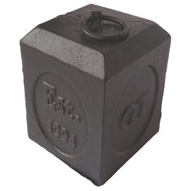 Lulu Decor Cast Iron Decorative Door Stop, 5 lbs Heavy Door Stopper, Elegant Door Weight for Home, Office, Kitchen, Patio, Securely Holding Doors Open (Square 5.20 lbs)