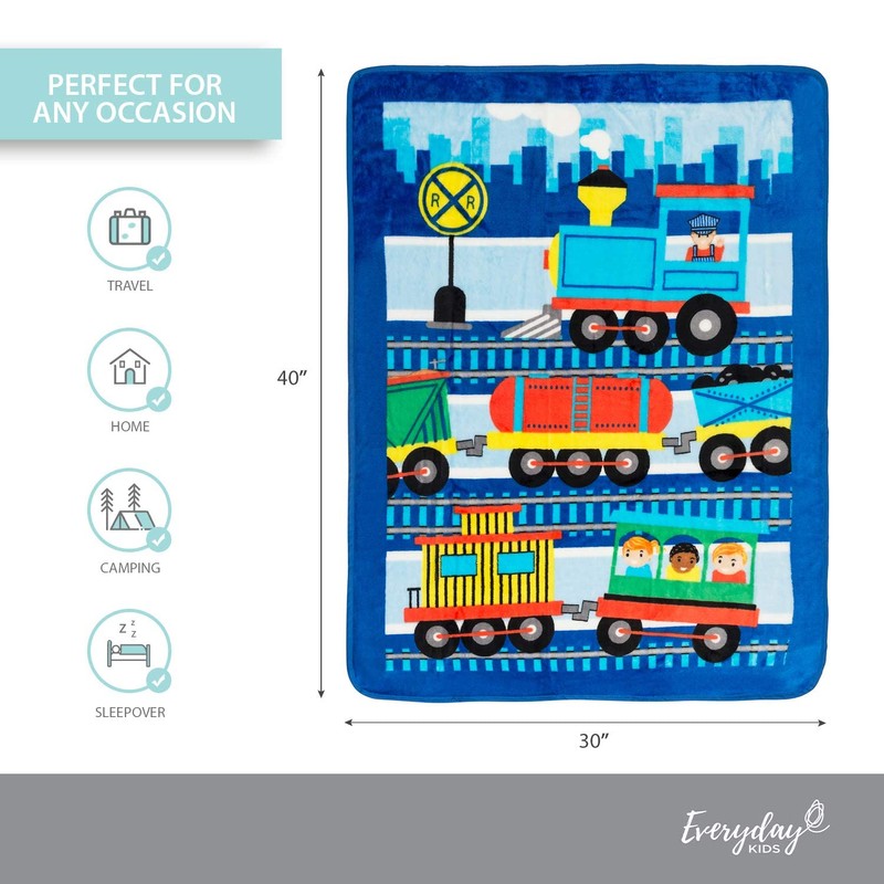 EVERYDAY KIDS Toddler Throw Blanket - 30" by 40" -